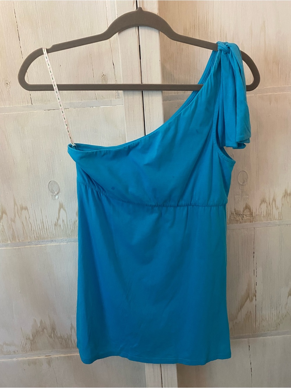 Lilly Pulitzer One-Shoulder Teal Blue Camisole